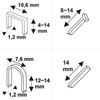 Kép 2/2 - Kárpitos tűzőgép multifunkciós, 4in1, 6-14mm, állítható nyomás, kapocsvastagság 1,2mm