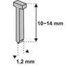 Kép 1/2 - Tűzőgép szeg 14mm, 1000db, D11T, 1,2mm