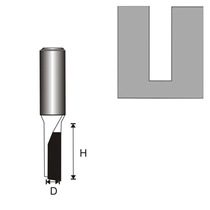 Faipari marókés - egylapkás hornyoló 6mm szárvastagság- D3,96 H11