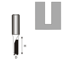 Faipari marókés - egylapkás hornyoló 6mm szárvastagság- D3,96 H11