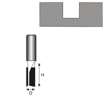 Faipari marókés - kétlapkás hornyoló 8mm szárvastagság- D8 H19