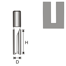 Faipari marókés - kétlapkás hornyoló 12mm szárvastagság- D10 H51