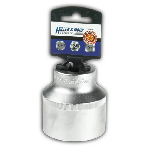Hatlapú 3/4"" dugókulcs 27mm, PVC taróval