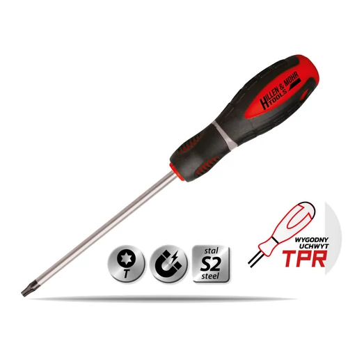 Csavarhúzó Torx T15x100mm, S2acél, 3anyagú fogantyú