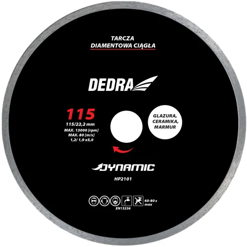 DEDRA HP2105E Csempe gyémánt penge 200x25.4mm Dynamic